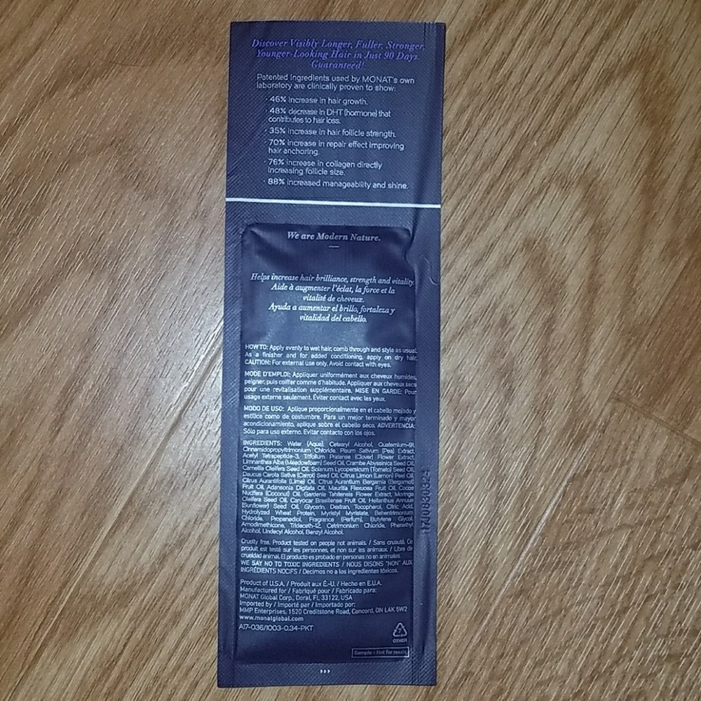 Monat Restore Leave-in Conditioner Sample - Picture 2 of 2